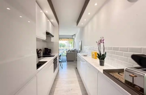 Golfe Juan Apartment | Beach Studio in Golfe-Juan with Sea View, Parking near Cannes, Antibes, ports