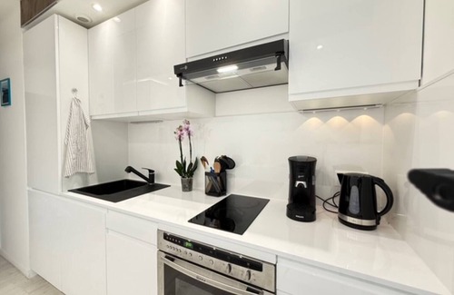 Golfe Juan Apartment | Beach Studio in Golfe-Juan with Sea View, Parking near Cannes, Antibes, ports