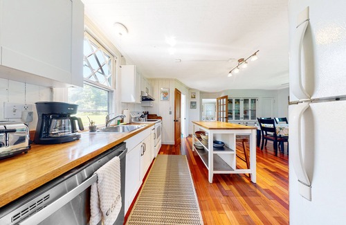Manchester-by-the-Sea House | Beach-view home with beach access, deck, grill, 2 kayaks, & AC