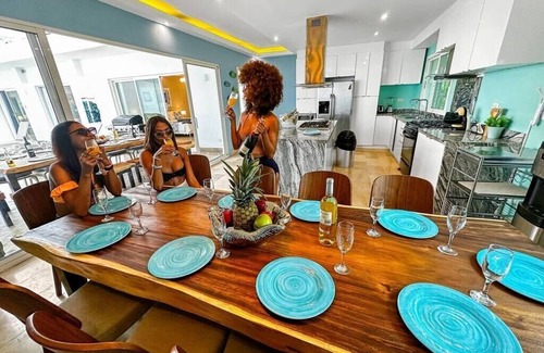 Punta Cana Villa | Beach Villa Blanca with 2 Pools, Jacuzzi and Maid