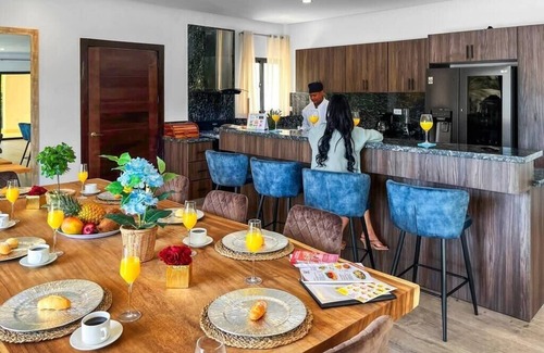 Punta Cana Villa | Beach Villa Luna with Pool and Jacuzzi, BBQ and Maid