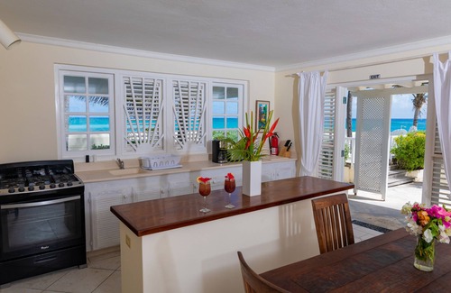 Silver Sands Apartment | Beachfront 2 bedroom apt. No. 1 on the white sand beach of Silver Sands
