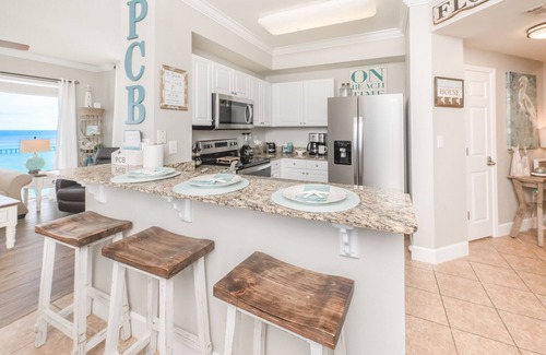 Panama City Beach Condo | Beachfront + Complimentary Beach Service - Near Pier Park | Sleeps 4