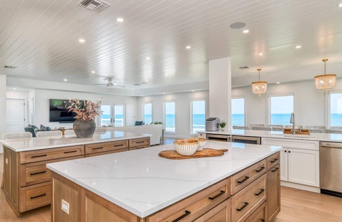 Crescent Beach House | Beachfront Paradise, New Pool and Hot Tub, Private Boardwalk, Six King Suites, $300 in Free Tickets!