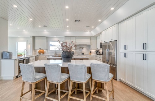 Crescent Beach House | Beachfront Paradise, New Pool and Hot Tub, Private Boardwalk, Six King Suites, $300 in Free Tickets!