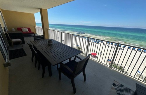 West Panama City Beach Condo | ⭐Beachfront Views-Oversized Balcony-Pool-Tropic Winds 503⭐
