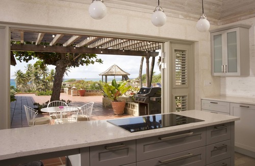 Bottom Bay Villa | Beachfront villa with pool and dramatic views of Bottom Bay Beach