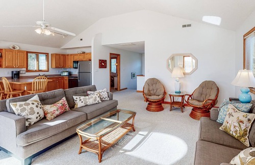 Kitty Hawk House | Beachside paradise with sundeck views & jetted tub - 365 yards to beach access