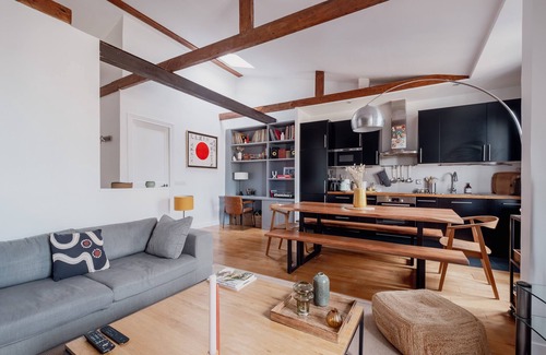 Clignancourt Apartment | Beams and Dreams, by Veeve