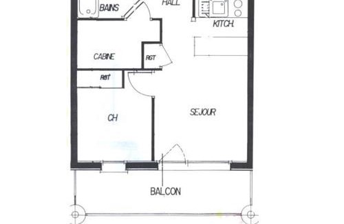 Les Menuires Apartment | Beau 2 pièces cabine au pied des pistes avec balcon, animaux bienvenus - FR-1-452-153