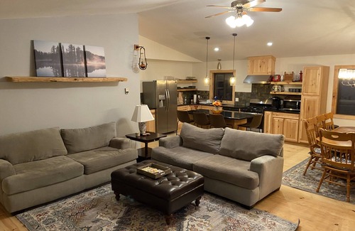Adirondack House | Beautiful 4 BR lake front house with 100’ private beach