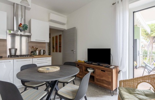 Santo Stefano al Mare Apartment | Beautiful apartment for 4 people with A/C, TV, balcony and pets allowed