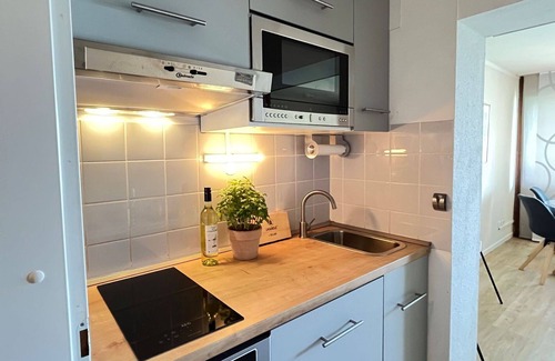 Loffingen Apartment | Beautiful apartment for 3 people with pool, WIFI, TV, balcony, pets allowed and panoramic view