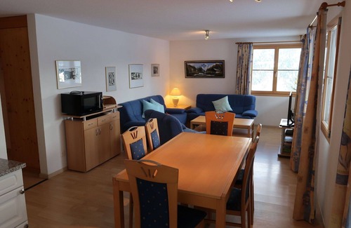 Riom-Parsonz Apartment | Beautiful apartment for 8 guests with WIFI, TV, terrace, pets allowed and panoramic view