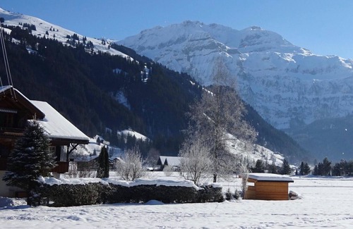 Lenk Apartment | Beautiful apartment for 5 people with WIFI, TV, balcony, pets allowed and parking