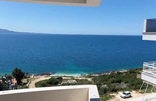 Sarande Apartment | Beautiful beachfront apartment on the beach with sea views and 2 balconies