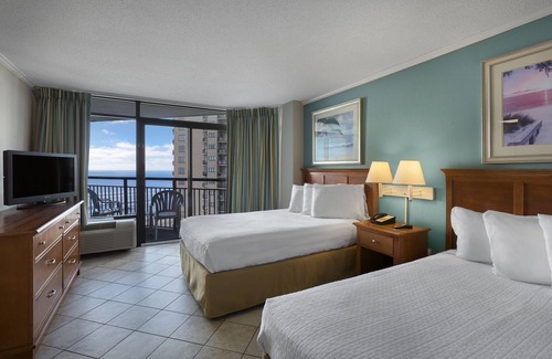 Myrtle Beach Resort | Beautiful Deluxe Angle Oceanfront Suite + Official On-Site Rental Privileges