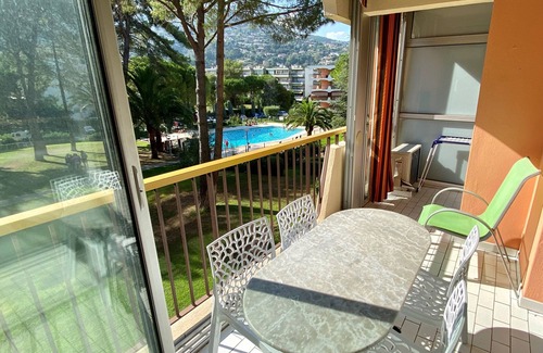Mandelieu-La-Napoule Apartment | Beautiful 2-room apartment pool view park near sea Cannes