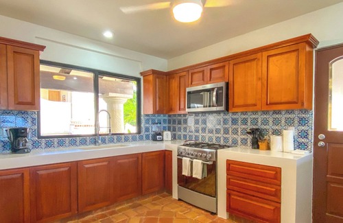 Akumal Villa | Beautiful Hacienda style villa located on white sandy beach, pool, AC, WiFi!