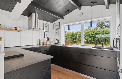 Handrup Strand House | Beautiful home in Ebeltoft with kitchen