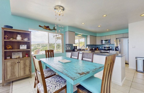 Waikoloa House | Beautiful home with incredible views, large deck & yard, pool, private hot tub