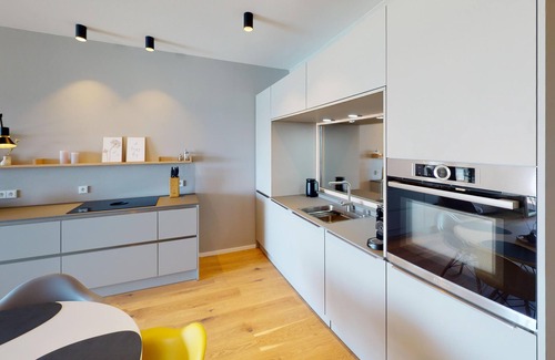 Pelzerhaken Apartment | Beautiful newly built vacation apartment with its own sauna, sea view and e-charging station