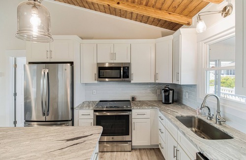 Oak Island House | BEAUTIFUL Oak Island OCEAN VIEW home only steps to the BEACH and BOAT LAUNCH!