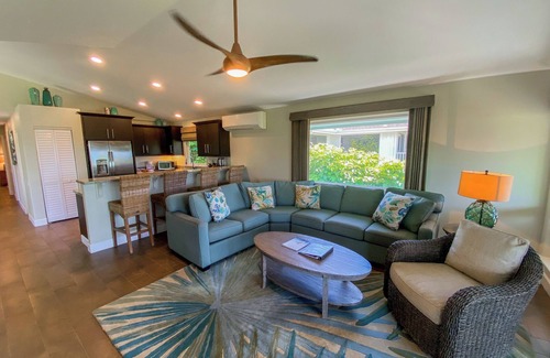 Koloa House | Beautiful ocean view Poipu 7 brs for 17! 60 yards to Beach!