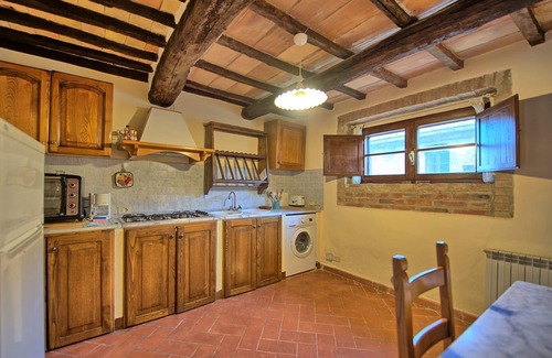 Montalcino Villa | Beautiful private villa with private pool, A/C, WIFI, TV, patio, panoramic view, close to Montalcino