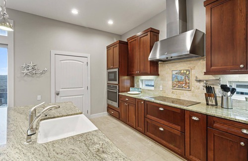 Safe Harbor House | Beautiful private pool, spacious back yard great for family fun!