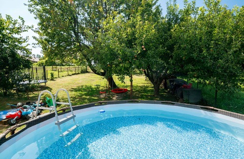 Fonyod House | Beautiful private villa for 3 guests with A/C, private pool, WIFI, TV, patio and parking