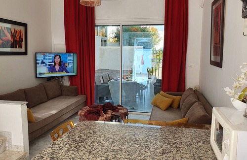Hammamet Sud Apartment | Beautiful renovated duplex studio with swimming pool