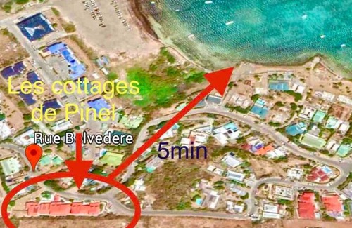 Cul de Sac Apartment | Beautiful suite S6, pool, next to paradise Pinel Island