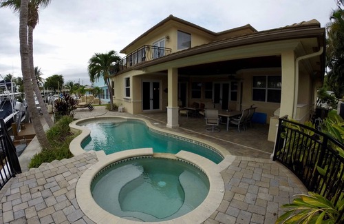 Hypoluxo House | Beautiful Two-Story Waterfront Home 4 BR And 3 1/2 Bath with pool and hot tub. .