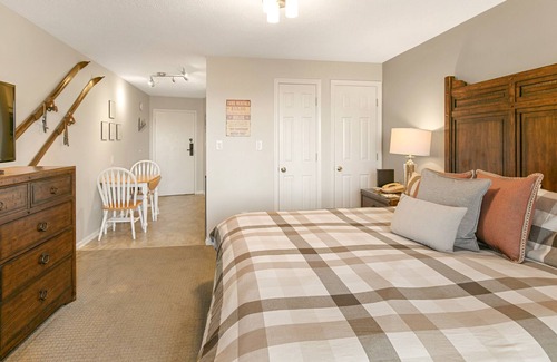 Wintergreen Apartment | Beautifully updated Timbers studio room with slope views!