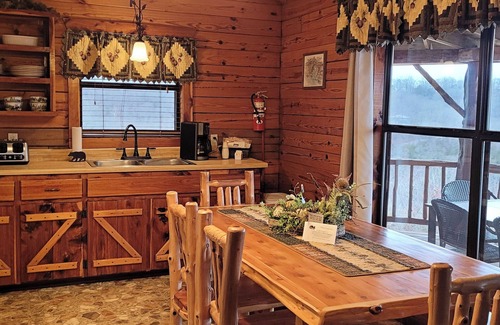 Sylvan Shores Cabin | Beaver Lake Cabin with Boat Dock/Swim Deck/Boat Slips, Incredible Lake View!