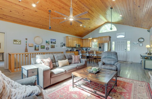 Sylvan Shores House | Beaver Lake Home w/Game Room, Boat Slip & Views!