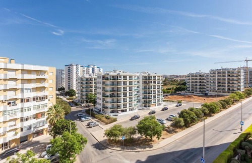 Portimao Apartment | BeHappy Riviera Studio with Sunny Balcony & Pool View