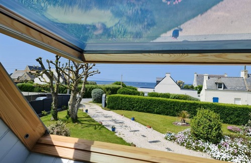 Santec Apartment | Bel Appt Indep, vue mer Dans Maison Individuelle Avec Magnifique Jardin Arboré
