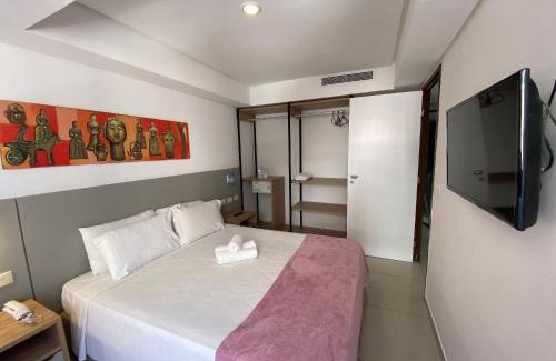 Portal do Sol Apartment | Bela Hospedagem - Marinas Flat - Excelente localização na orla de Cabo Branco