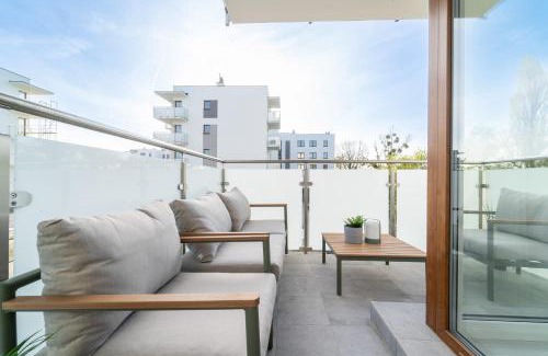 Ilawa Apartment | Bella Vista - 3pok, 5 łóżek, centrum, parking, winda, widok na rzekę, Netflix