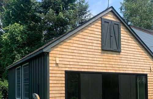 Bellport House | Bellport Village beach house + heated pool and barn / work space