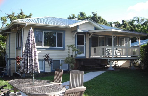 Hilo House | Best Hilo Location @ Richardsons Beach Park, Swimming, Snorkeling Sleeps 8-Save$
