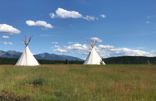 Bigfork RV Rental | Bird Lodge Tipi's at Stepping Stone