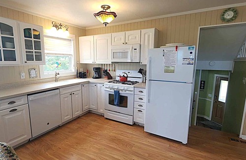 Ocracoke House | Birds Eye View: Pet friendly home with marsh views.