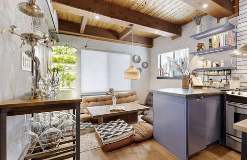 Tahoe Village Ski Chalet | Blü Haus, Nordic Bohemian Cabin Retreat w/sauna