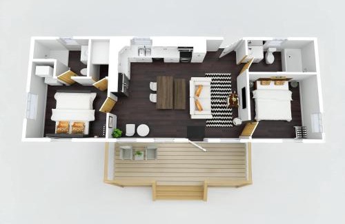 Williamstown House | Block of 7 Lodges at Eden Reserve - For Groups