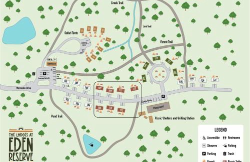 Williamstown House | Block of 7 Lodges at Eden Reserve - For Groups