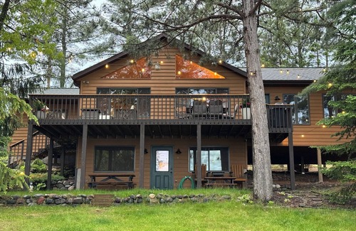 Minong House | Blue Chair Bay offers a 234' sandy beach on Minong Flowage w/impeccable views!