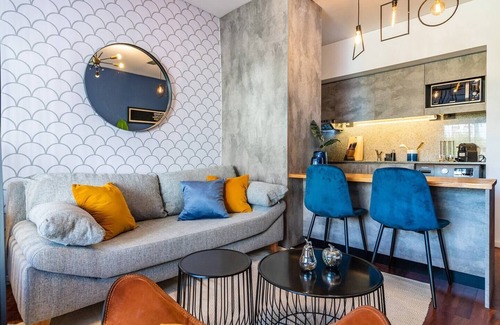 Palermo Apartment | Blue Studio | Gourmet Area/Cozy/WiFi/Pool/Washer